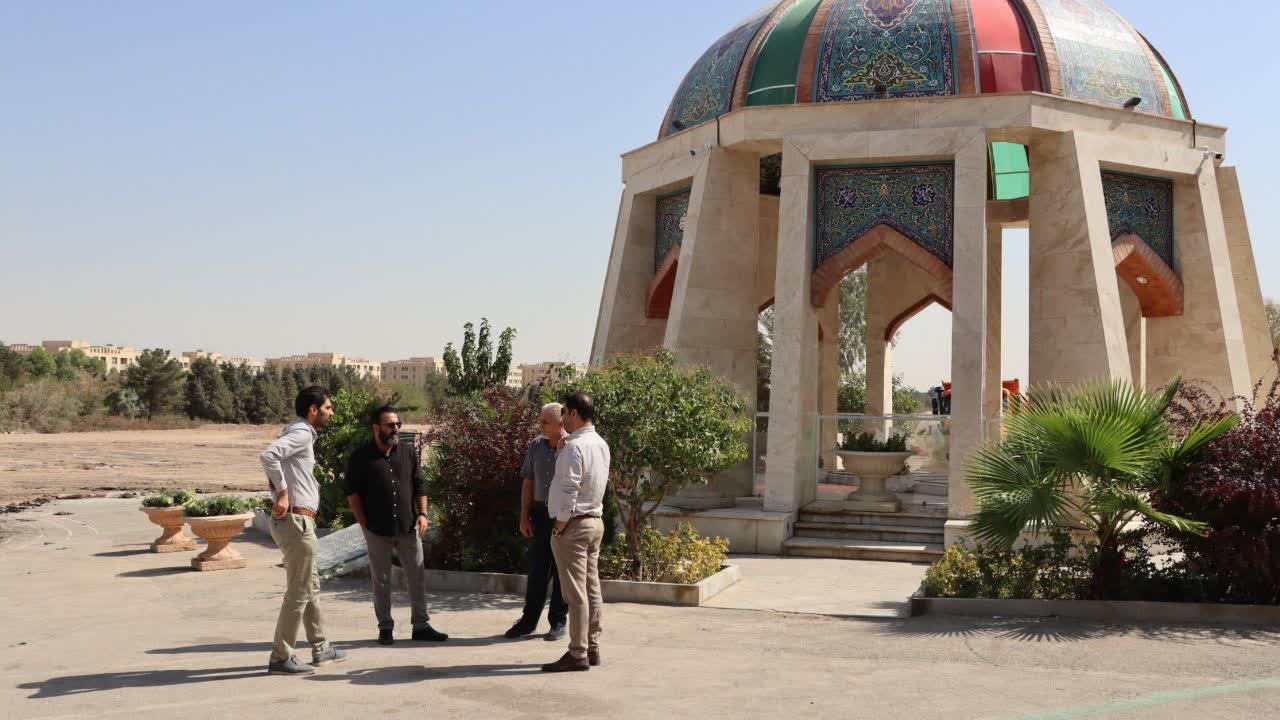 عملیات-عمرانی-پروژه-یادمان-گلزار-شهدای-گمنام-شهر-بهارستان--و-باغ-جوان-توسط-شهرداری-بهارستان