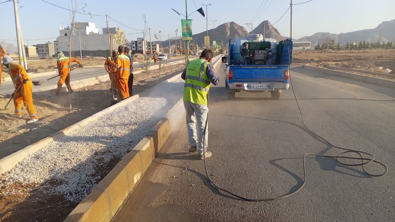 بازدید-شهردار-و-معاونین-از-روند-اجرای-پروژه-خدمات-شهری-در-سایت-دادگستری-بهارستان